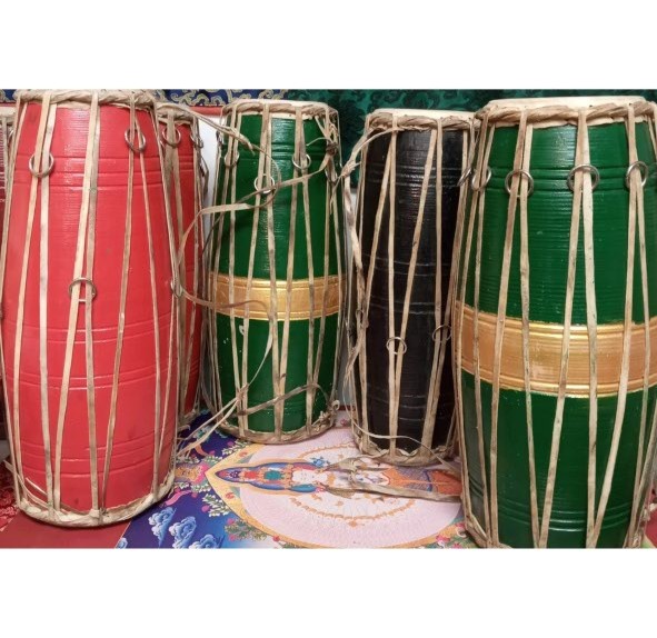 Handmade Nepali Madal Drum with Tuning Rings thumbnail 4